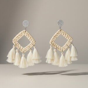 Boho Tassel Woven Earrings
